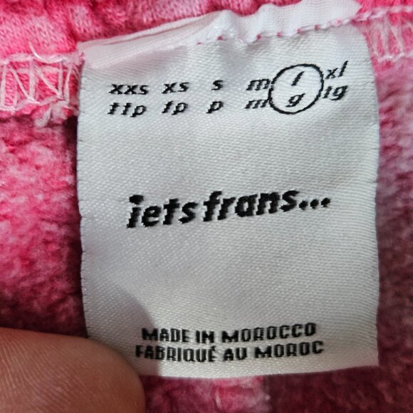 iets frans Sweatpants Womens Large Tie Dye Acid Wash Fleece Lounge Pockets Gym - Picture 10 of 11